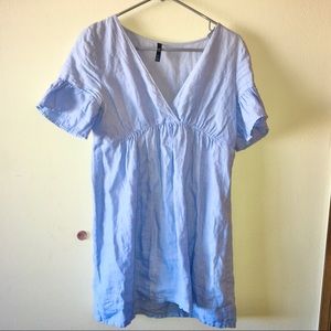Zara light blue dress